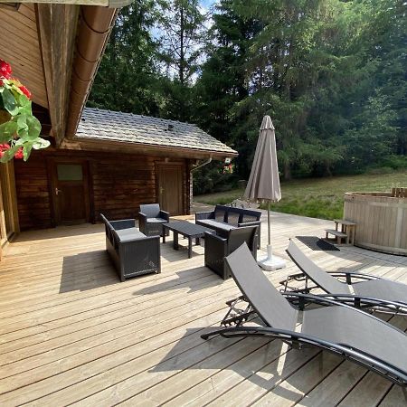 Le Fishing Lodge Chalet En Bois Avec Bain Nordique La Bresse Ngoại thất bức ảnh