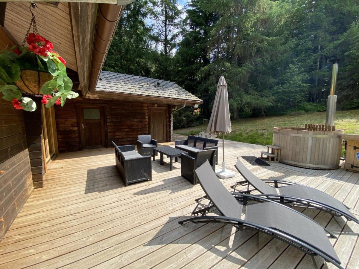 Le Fishing Lodge Chalet En Bois Avec Bain Nordique La Bresse Ngoại thất bức ảnh