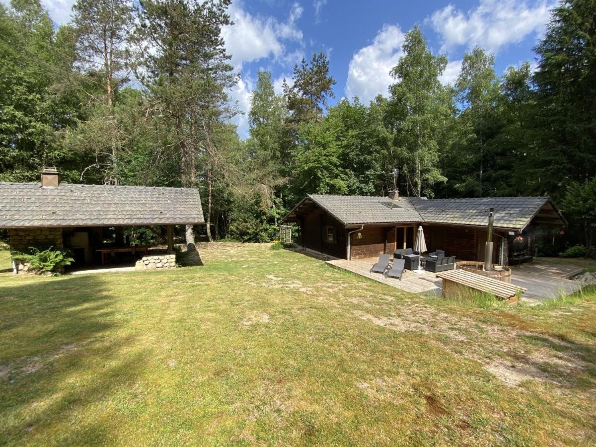 Le Fishing Lodge Chalet En Bois Avec Bain Nordique La Bresse Ngoại thất bức ảnh