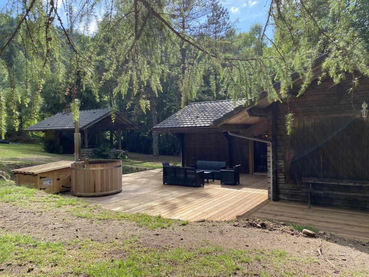 Le Fishing Lodge Chalet En Bois Avec Bain Nordique La Bresse Ngoại thất bức ảnh
