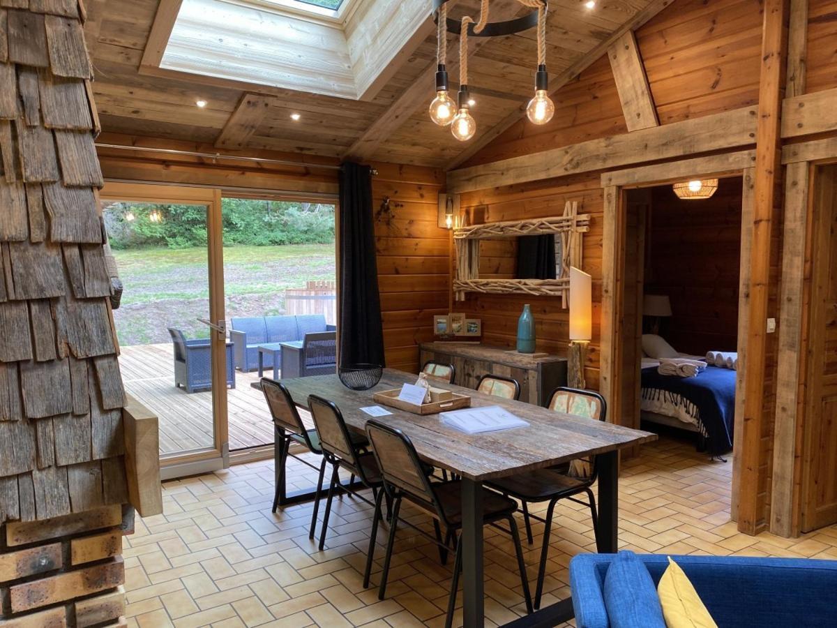 Le Fishing Lodge Chalet En Bois Avec Bain Nordique La Bresse Ngoại thất bức ảnh