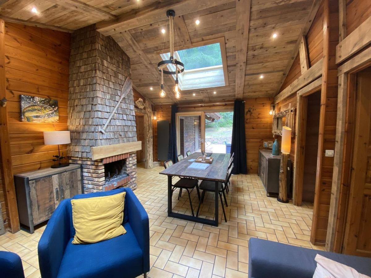 Le Fishing Lodge Chalet En Bois Avec Bain Nordique La Bresse Ngoại thất bức ảnh