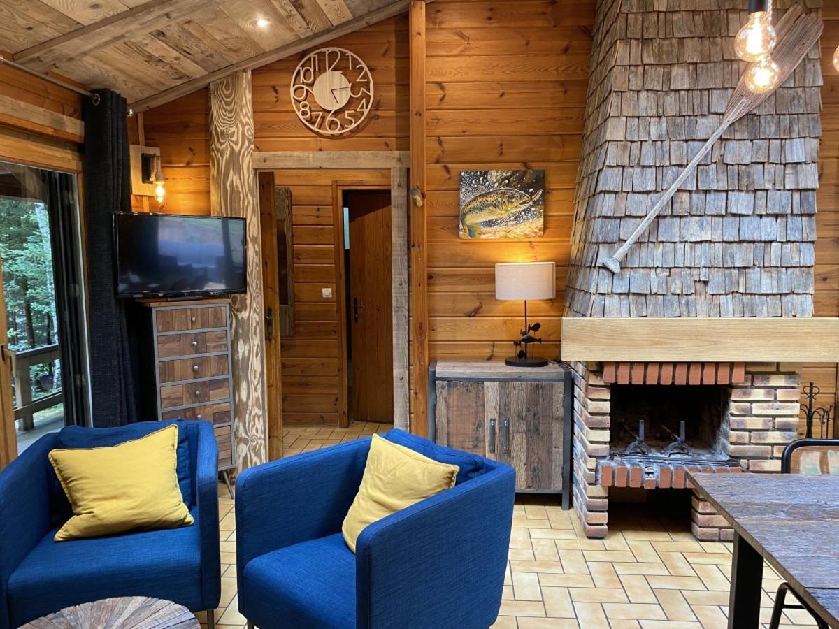 Le Fishing Lodge Chalet En Bois Avec Bain Nordique La Bresse Ngoại thất bức ảnh