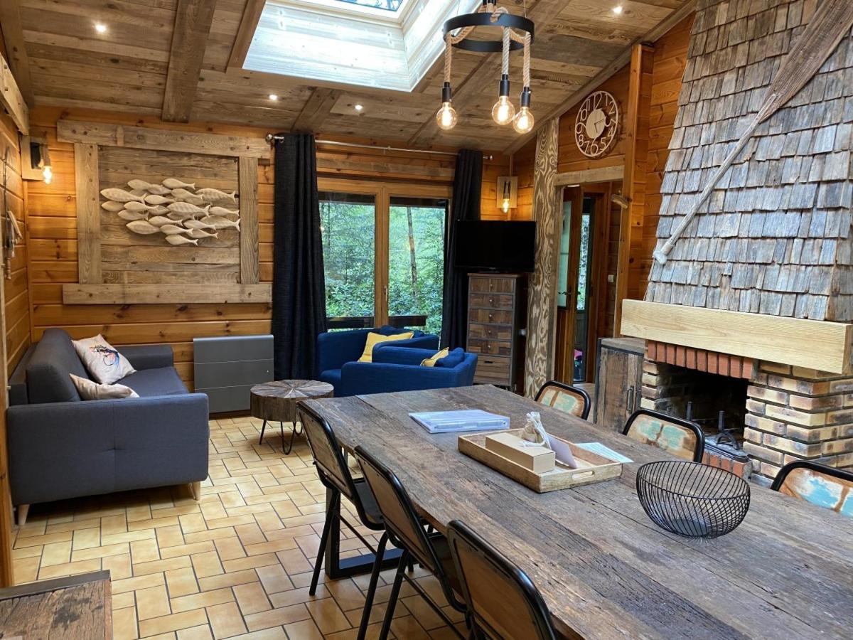 Le Fishing Lodge Chalet En Bois Avec Bain Nordique La Bresse Ngoại thất bức ảnh
